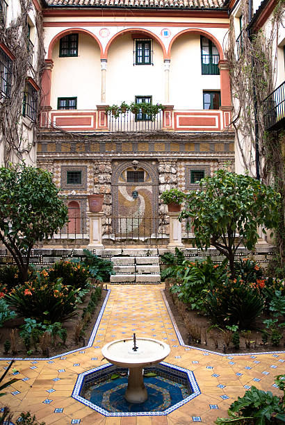 Andalusian patio stock photo