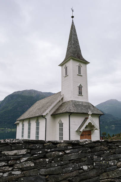 istock Church - Nes kyrkje, Commune Luster, Norway 1044900338