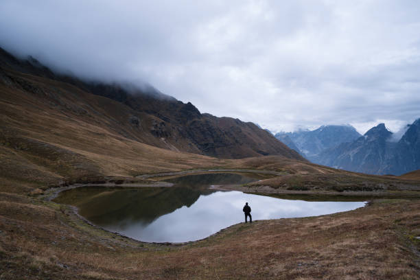 istock Mountain lake Koruldi in Svaneti, Georgia 1044905232