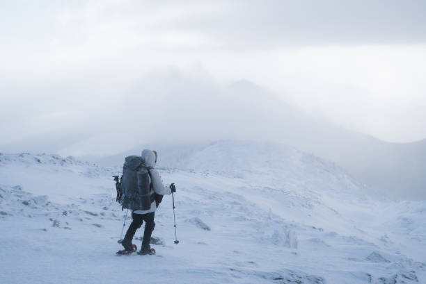 istock Winter hike in the mountains on snowshoes 1044909354