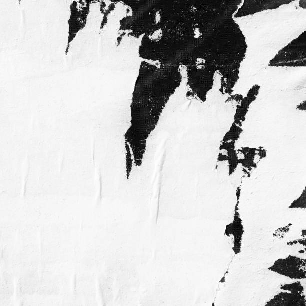 istock Blank white old ripped torn paper crumpled creased posters grunge textures backdrop backgrounds placard 1044911980
