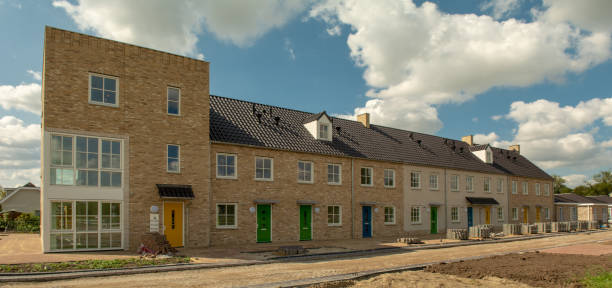 Newly build housing in triangle district of Waddinxveen