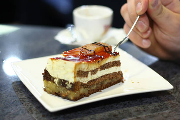 istock Piece of pear cake 104492232