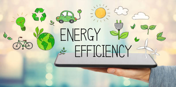 Energy Efficiency With Man Holding A Tablet Stock Photo - Download Image  Now - Energy Efficient, Efficiency, Bicycle - iStock