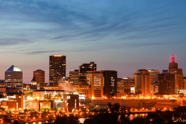 istock Panorama of St. Paul at evening 1044946330