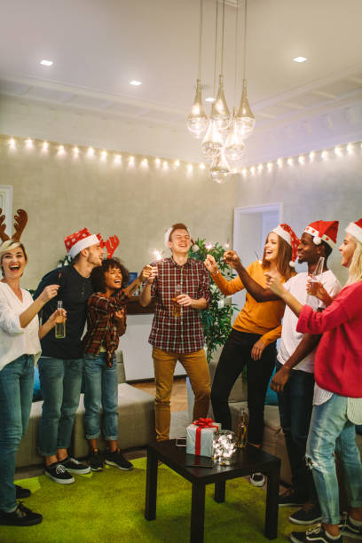 istock New Year's Party at Hostel 1044948660