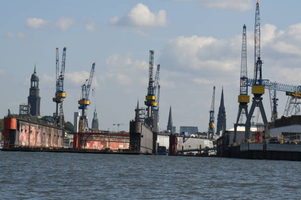 istock Crane and church towers 1044949570