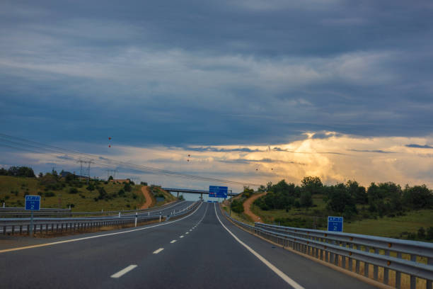 istock Highway in Castilla y Leon, Spain 1044961672