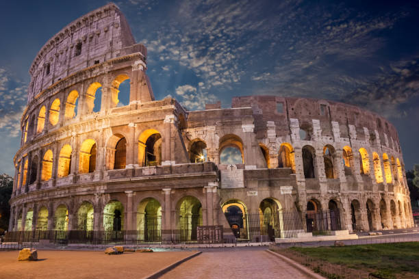 istock Night Colosseum under the coulds 1044964246