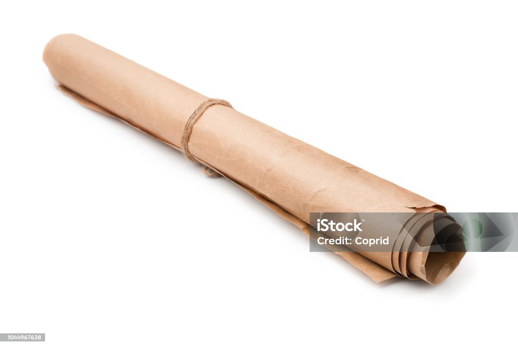 Roll Of Used Brown Wrapping Paper Stock Photo - Download Image Now - Aging  Process, Art, Blank - iStock