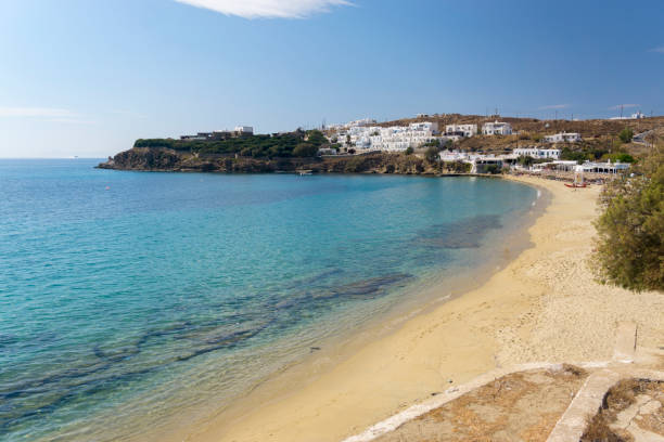 istock Agios Stefanos Beach On Mykonos Island, Greece. 1044968292