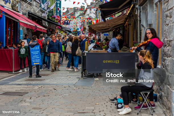 Street Musician Performing In Streets Of Galway Stock Photo - Download Image Now - Galway, Accordion - Instrument, Accordionist