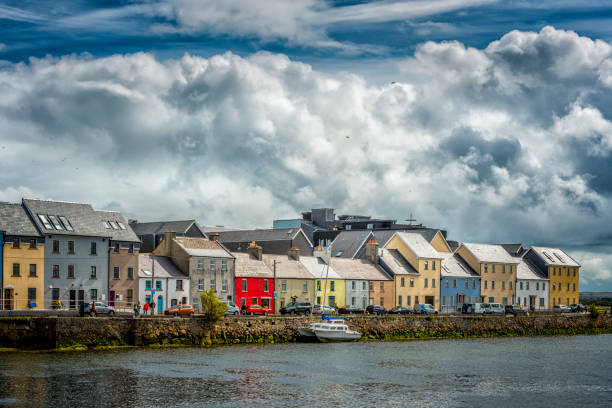 across Galway harbor, Ireland Across Galway Harbour, Ireland county galway stock pictures, royalty-free photos & images