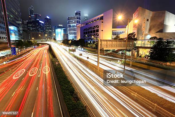 Hong Kong À Noite - Fotografias de stock e mais imagens de Ao Ar Livre - Ao Ar Livre, Arquitetura, Azul