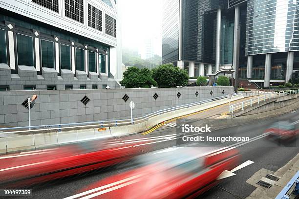 Taksówki W Ruchu Rozmycie W Hong Kong - zdjęcia stockowe i więcej obrazów Azja - Azja, Bez ludzi, Biznes