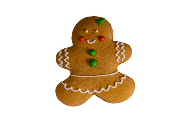 istock Christmas gingerbread girl isolated on a white background 1044980258