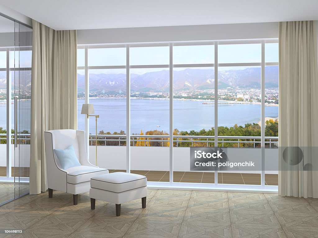 Room with parquet floor  Apartment Stock Photo