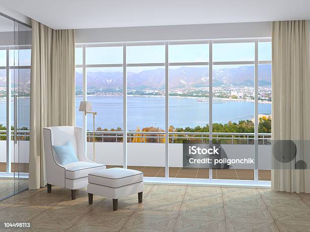 Room With Parquet Floor Stock Photo - Download Image Now - Apartment, Armchair, Bedroom