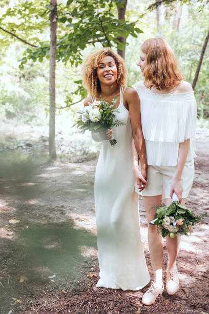 istock Beautiful couple on their wedding day 1044985724