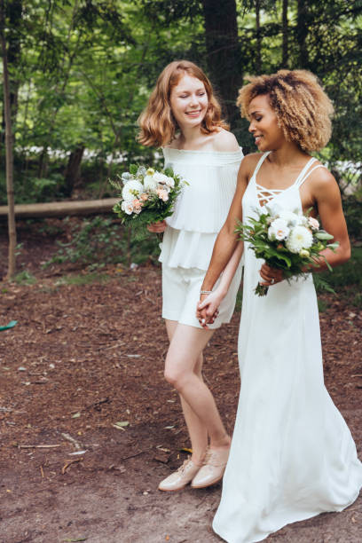 istock Beautiful couple on their wedding day 1044985740
