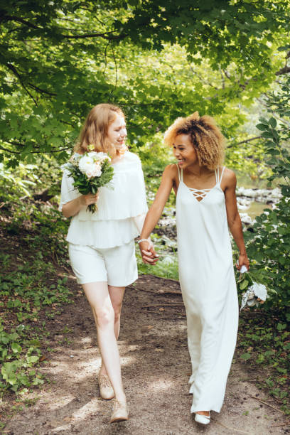 istock Beautiful couple on their wedding day 1044985750