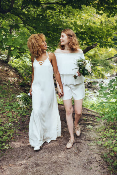 istock Beautiful couple on their wedding day 1044985756