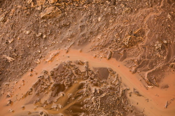 istock Natural background - muddy soil shot from above 1044989550