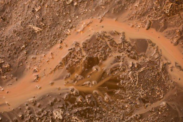 istock Natural background - muddy soil shot from above 1044989614