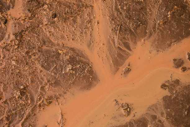 istock Natural background - muddy soil shot from above 1044989622