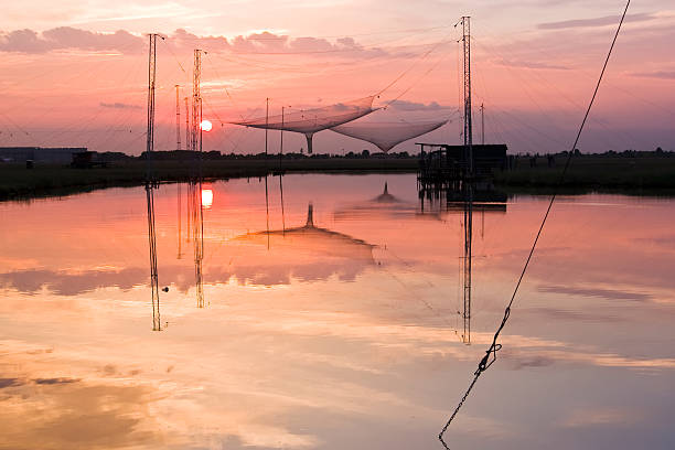 Fishing Life Landscape stock photo