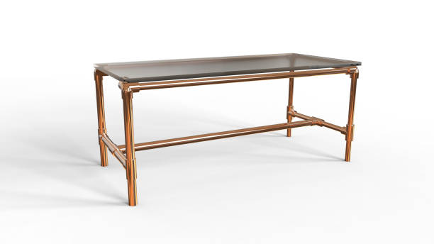 istock 3D illustration of scaffolding built table 1044994382