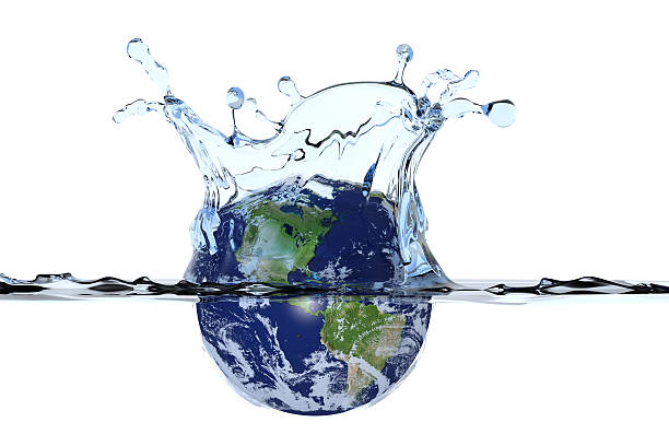 istock Planet Earth splashing in water 104500816