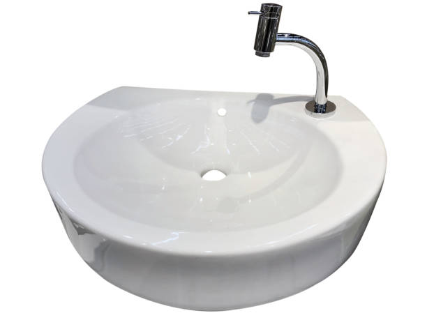 istock Bathroom sink with faucet 1045017198
