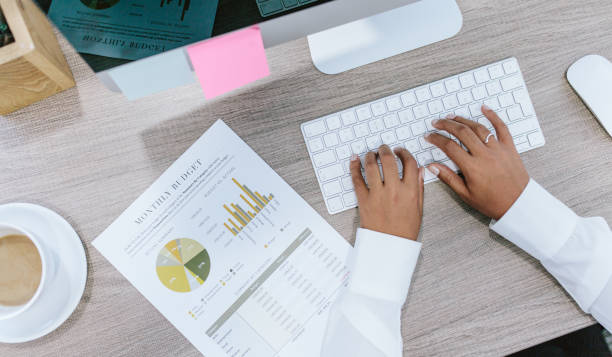 istock Female hands working at her desk 1045021684