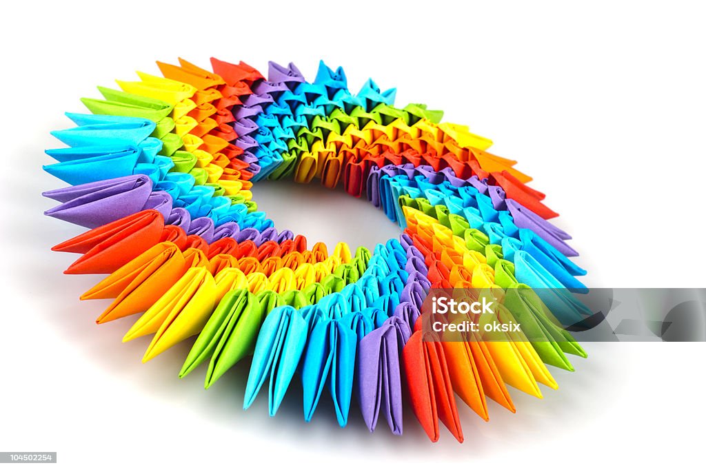 Origami rainbow 3d  Art Stock Photo