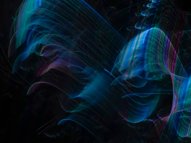 fractal abstract, digital background, beautiful design magic