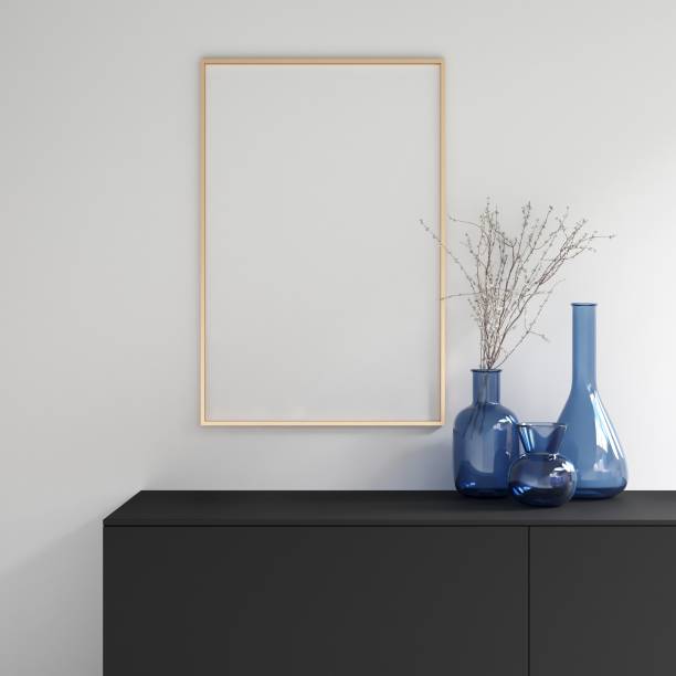 istock Frame or Poster Mockup in Interior with Decoration 1045029168