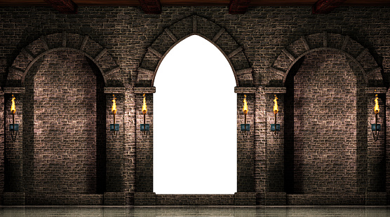 Arches and gate isolated