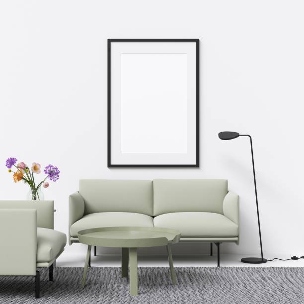 istock Frame or Poster Mockup in Interior with Decoration 1045029976
