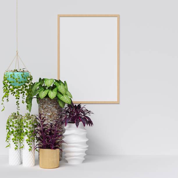 istock Frame or Poster Mockup in Interior with Decoration 1045032256