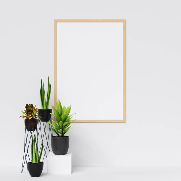 istock Frame or Poster Mockup in Interior with Decoration 1045032324