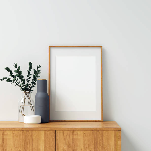 istock Frame or Poster Mockup in Interior with Decoration 1045032796