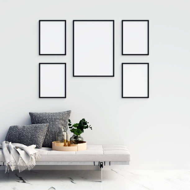 istock Frame or Poster Mockup in Interior with Decoration 1045032920