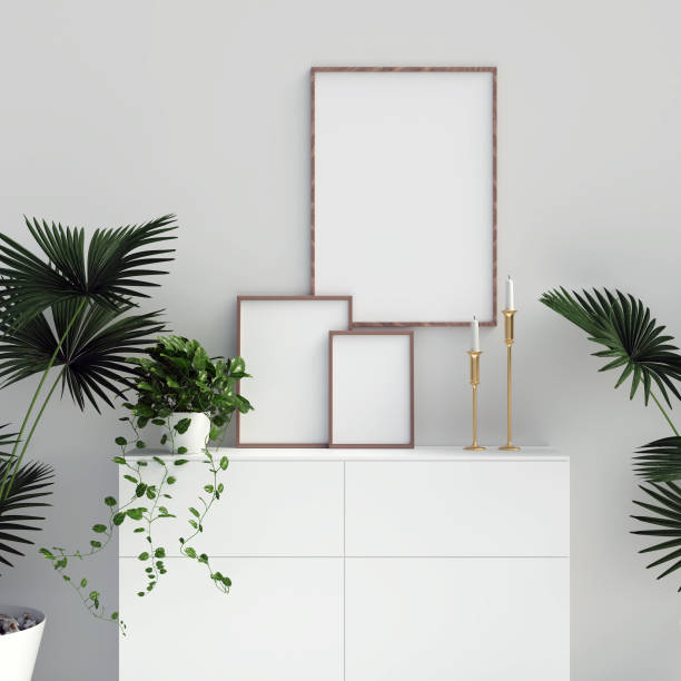 istock Frame or Poster Mockup in Interior with Decoration 1045033066