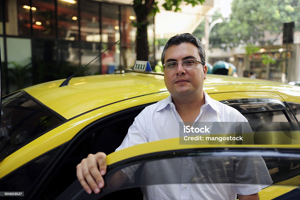 portrait of a taxi driver  Taxi Driver Stock Photo