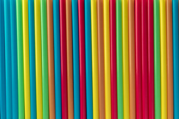 istock Colorful background from drinking straws 1045043800