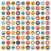 istock Business and management icon set for websites and mobile applications. Flat vector illustration 1045044100