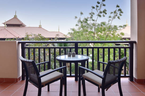 istock Relaxing View from Balcony in Dubai 1045045130
