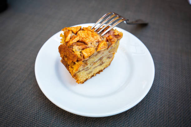 istock Apple pie charlotte desert tea coffee breakfast 1045048352