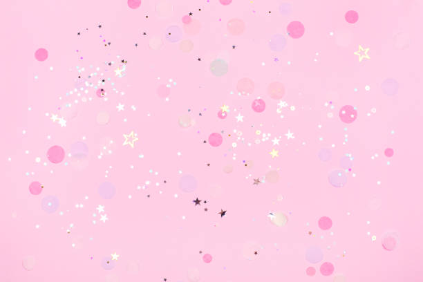 istock Pastel festive background with sparkles. 1045048898